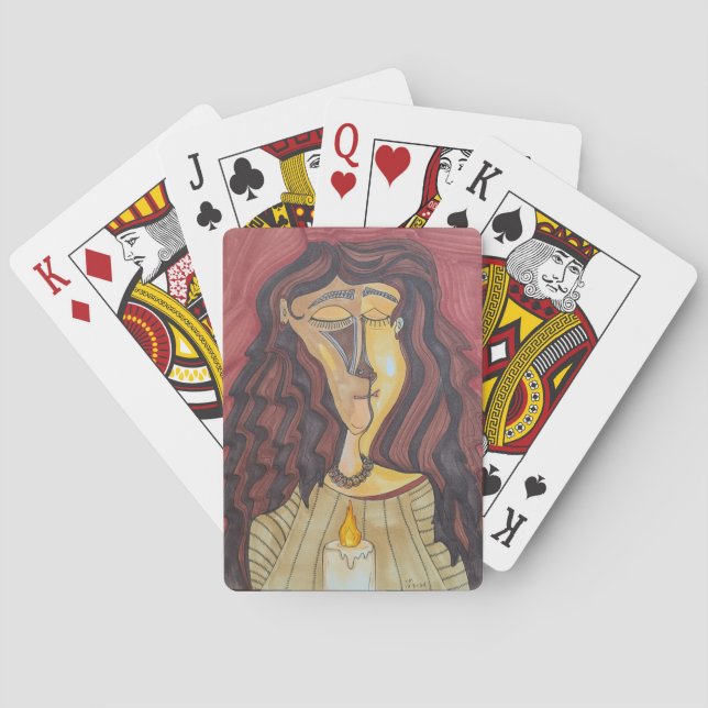 Hestia, Göttin des Herzens Spielkarten (Rückseite)