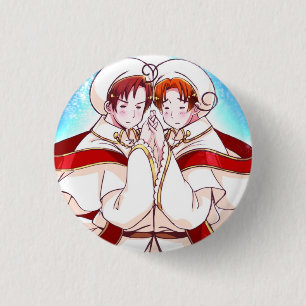 Hetalia Norden u. Süditalien-Knopf Button