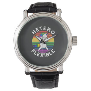 Hetero Flexible LGBT Lesbische Schwulenschwule Armbanduhr