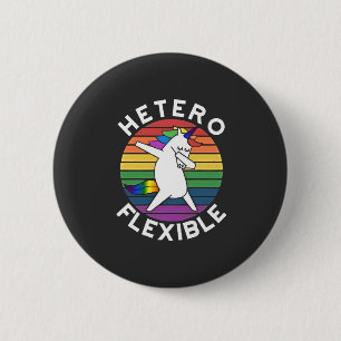 Hetero Flexible LGBT Lesbische Schwulenschwule Button