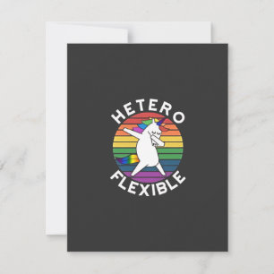 Hetero Flexible LGBT Lesbische Schwulenschwule Mitteilungskarte