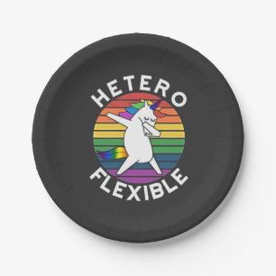 Hetero Flexible LGBT Lesbische Schwulenschwule Pappteller