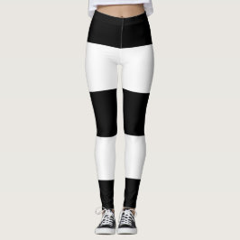 Heterosexuelle Fahne Schwarz-weiß gestreift LGBT Leggings