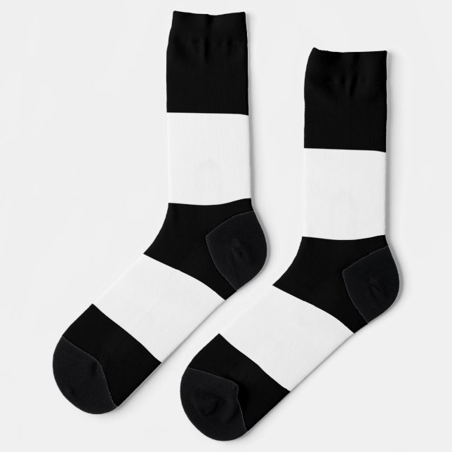 Heterosexuelle, Schwarz-weiß gestreifte LGBT Socken (Linkes Detail)