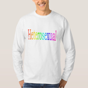 Heterosexueller Regenbogen T-Shirt