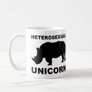 Heterosexuelles Einhorn Rhinoceros Funny Mug Kaffeetasse