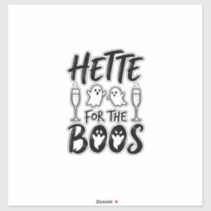 Hette für die Boos Halloween-Geisterparty-Shirt-De Aufkleber