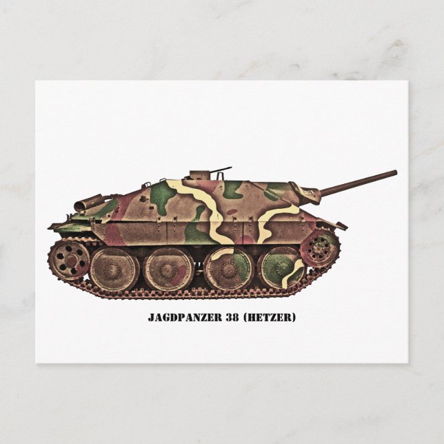 Hetzer Postkarte (Vorderseite)