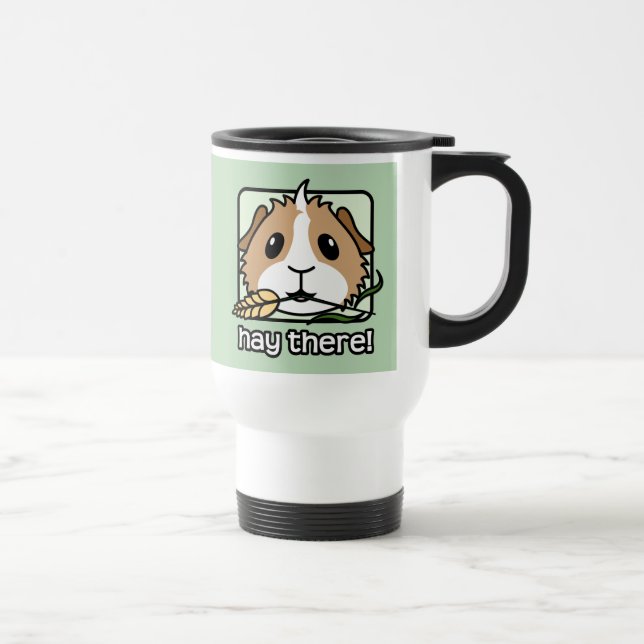 Heu dort! (Meerschweinchen) Reisebecher (Rechts)