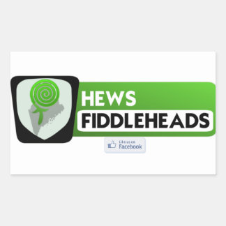 Heu-Fidlehead-Sticker Rechteckiger Aufkleber