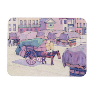 Heu-Wagen, Cumberland-Markt (Öl auf Leinwand) Magnet