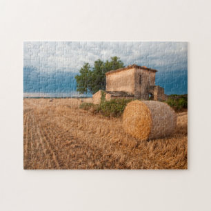 Heuballen auf einem Feld in der Provence