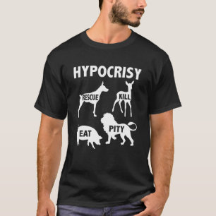 Heuchelei Kuh Vegan Tier Oberteil Für Vegetarier T-Shirt