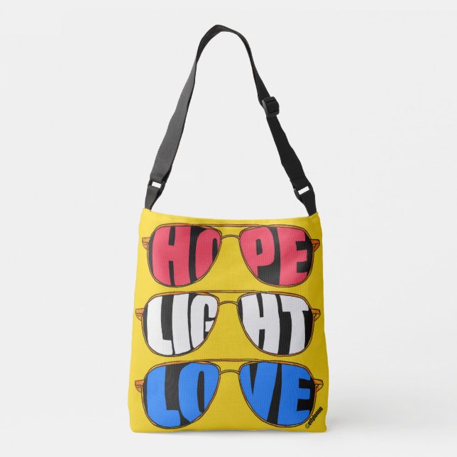 Heuchelei Liebe Biden Crossbody Bag Tragetaschen Mit Langen Trägern (Rückseite)