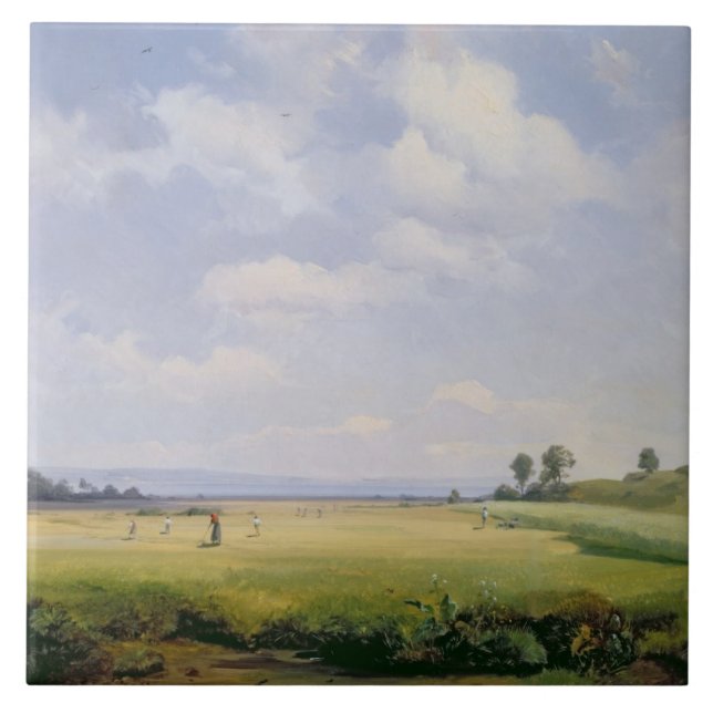 Heuernte, 1838 (Öl auf Leinwand) Fliese (Vorderseite)