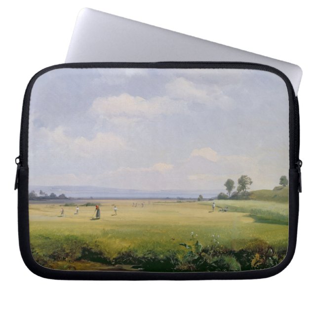 Heuernte, 1838 (Öl auf Leinwand) Laptopschutzhülle (Vorderseite)