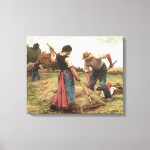 Heuernte, 1880 leinwanddruck
