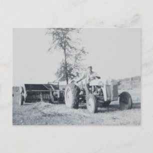 Heuernte in den 60er Jahren Postkarte