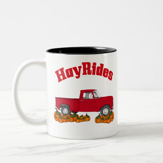 Heufahrten Zweifarbige Tasse (Links)
