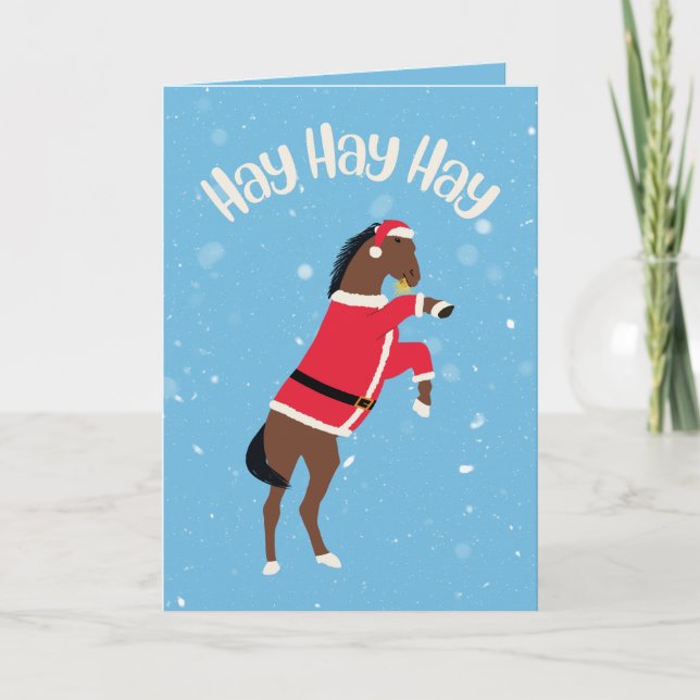 Heuhase Pferd Weihnachten Weihnachten (Vorderseite)