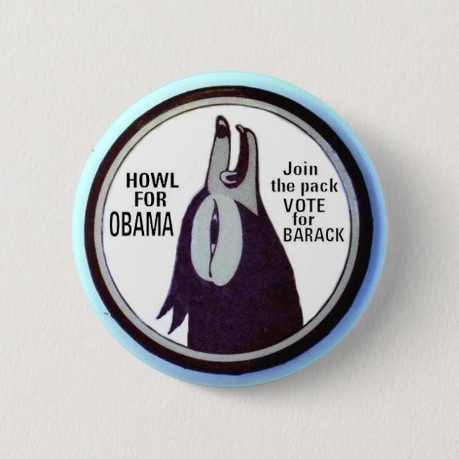 Heulen für Obama-Knopf (Version) Button (Vorderseite)