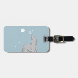 Heulender Arktischer Wolf Gepäckanhänger