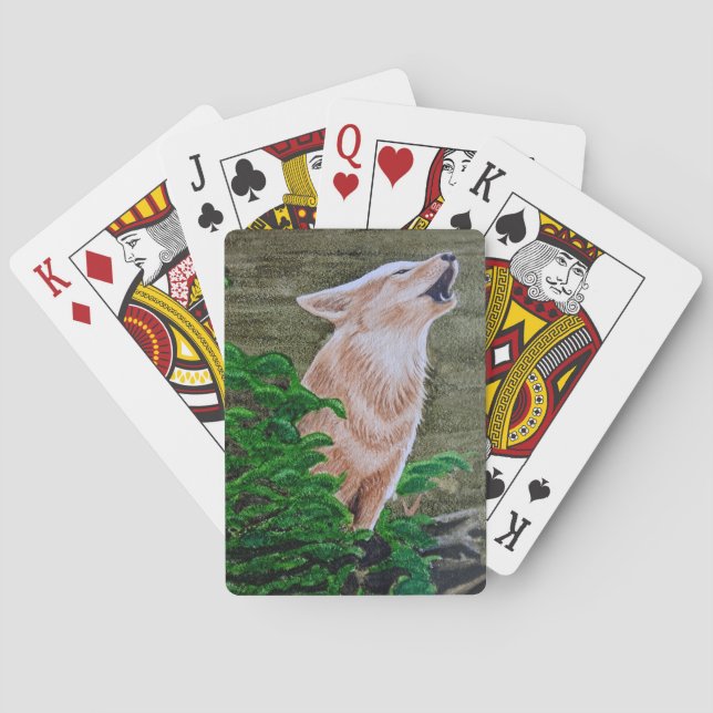 Heulender Koyote   Spielkarten (Rückseite)