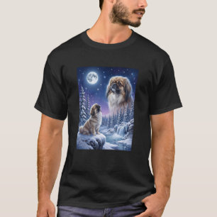 Heulender Pekingeser Hund Mond Meme Tier T-Shirt