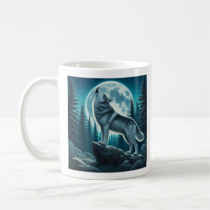 Heulender Wolf Kaffeetasse