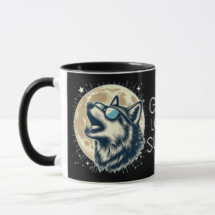 Heulender Wolf mit Sonnenbrille – ELGIS Tasse