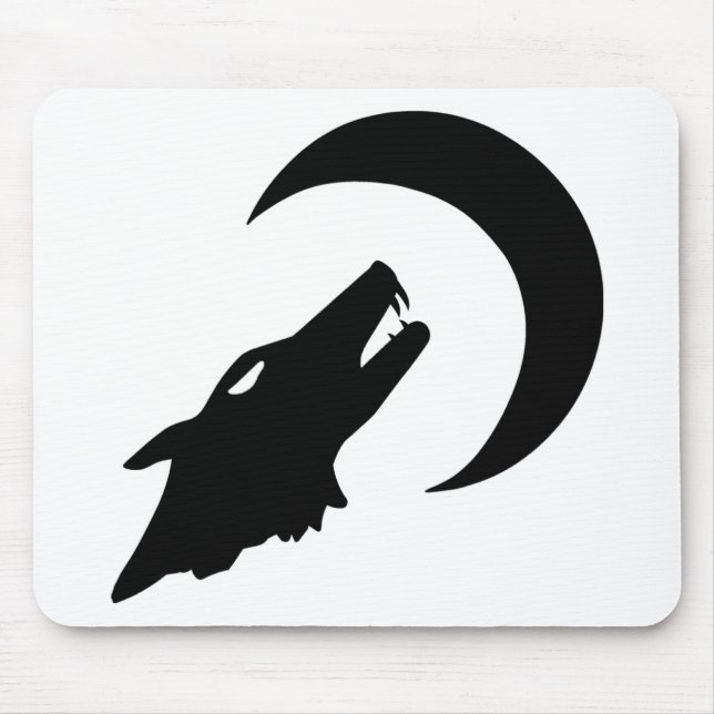 Heulender Wolf Mousepad (Vorne)