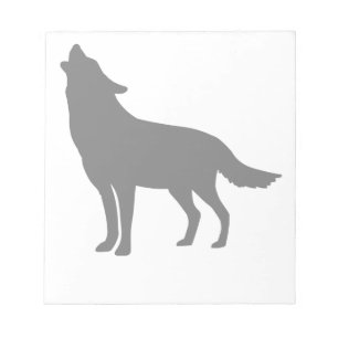 Heulender Wolf Notizblock