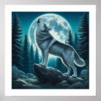 Heulender Wolf