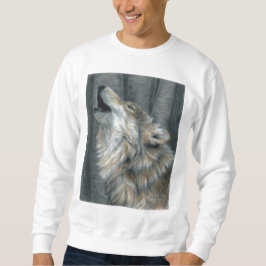 Heulender Wolf-UnisexSweatshirtmänner oder -damen Sweatshirt