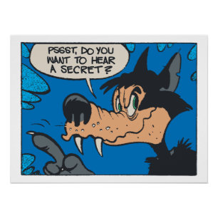 Heulender Wolf wie ich • Willst du ein Geheimnis w Poster