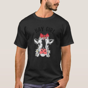 Heumädchen Heufärse Süße Kuh Bauern Vieh Frauen T-Shirt