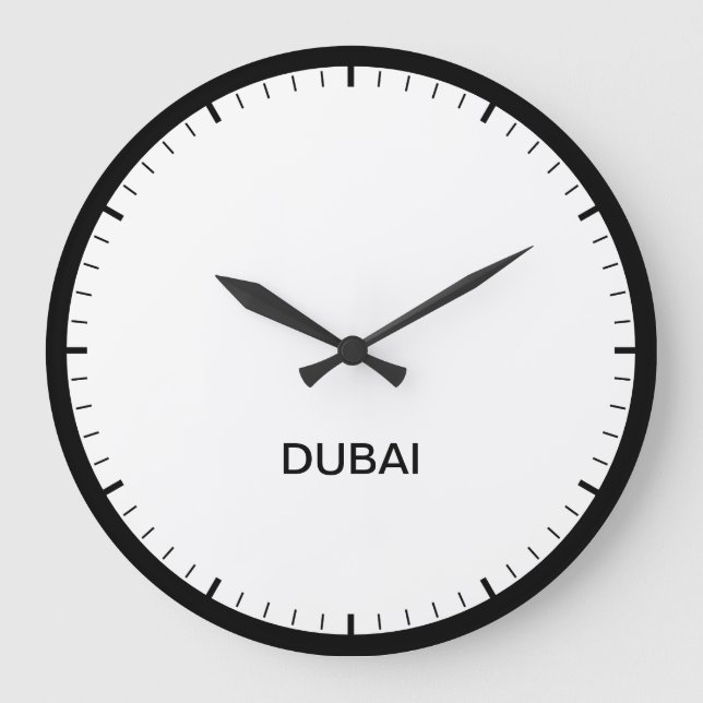 Heure de Dubaï Salle de presse Style Horloge (Recto)