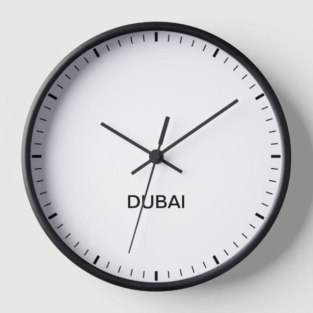 Heure de Dubaï Salle de presse Style Horloge (Recto)
