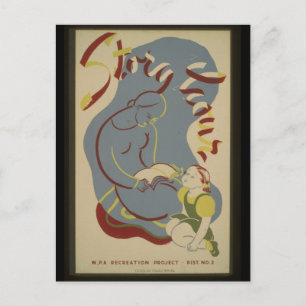 Heure de l'histoire de la carte postale-WPA