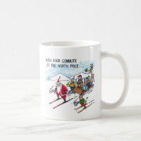 Heure de pointe du Pôle Nord Tasse à gauche