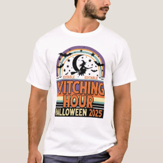 Heure de sorcière T-shirt Halloween 2025