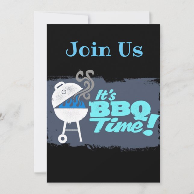 **HEURE DU BBQ** INVITATIONS À LA FÊTE (Devant)