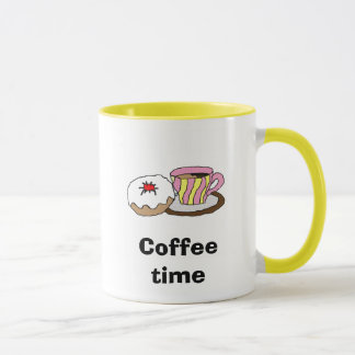 Heure du café - noix de muscade et tasse de café