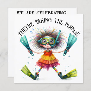 HEURE DU PARTI FAIRE-PART FIANÇAILLES