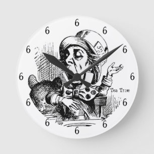 Heure du thé Horloge ronde Hatte