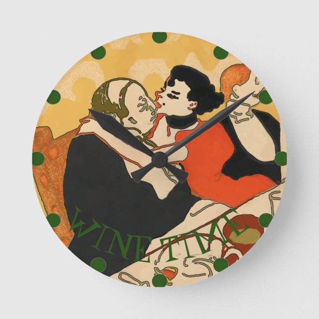 Heure du vin, modification du texte, horloges (Recto)