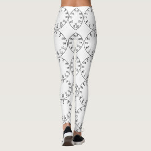 Heure éthiopienne Dire Horloge Amharique Leggings 