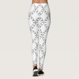 Heure éthiopienne Dire Horloge Amharique Leggings 