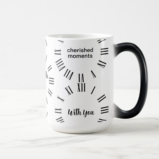 Heure personnalisée avec vous Horloge Art Mug (Droite)
