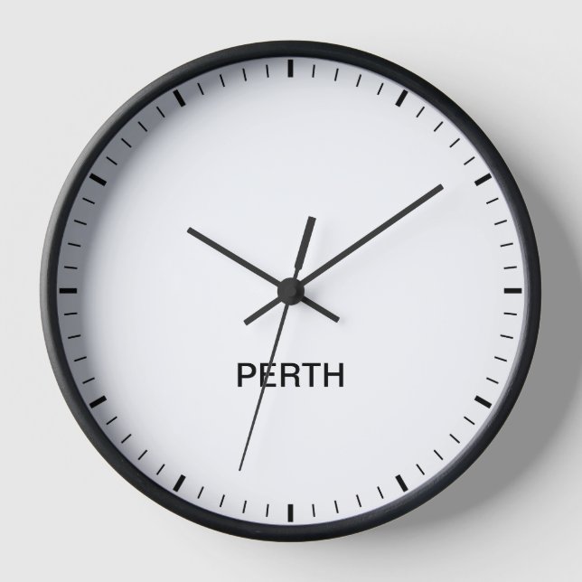 Heure Perth Australie Horloge Style de salle de pr (Recto)